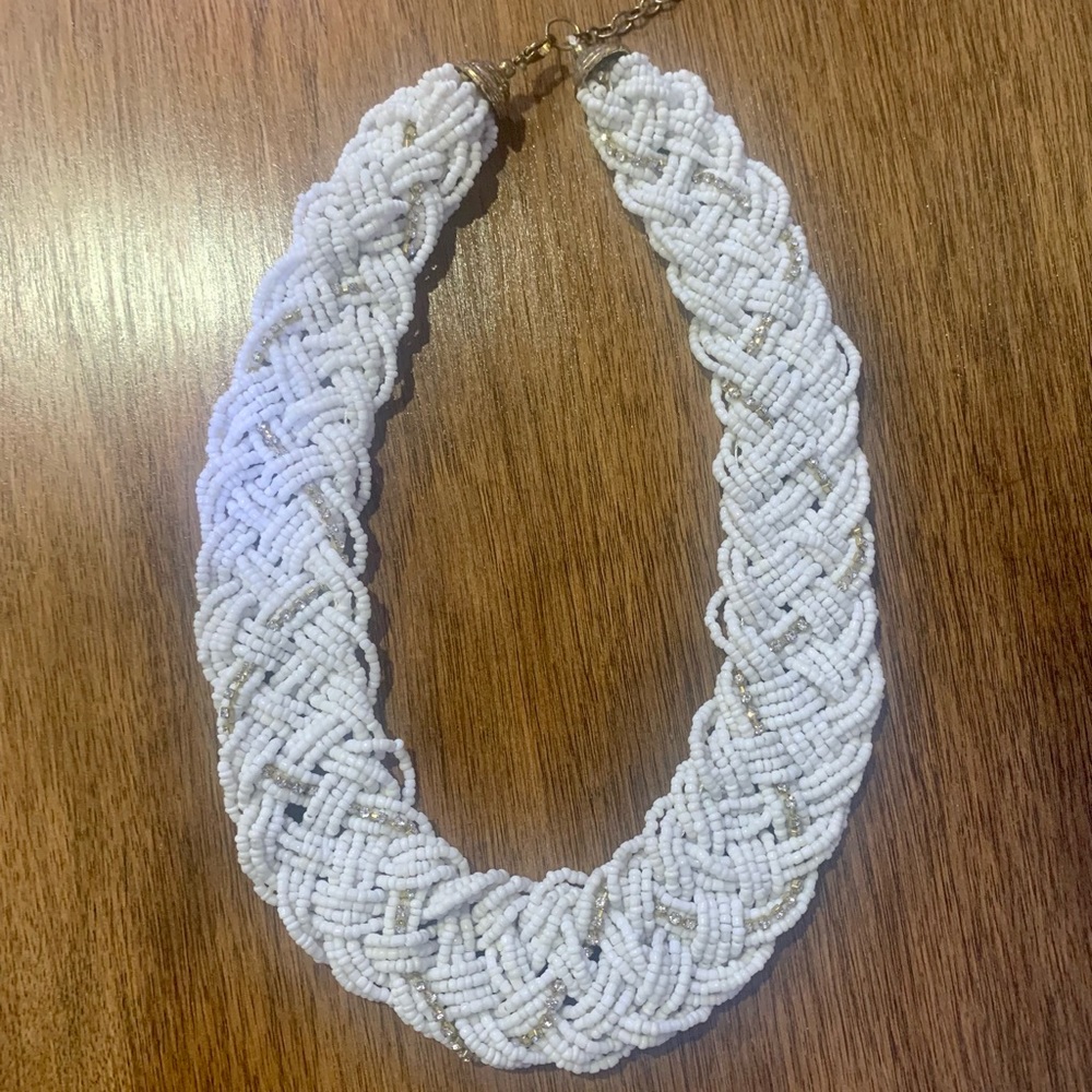 Beautiful beaded statement piece necklace